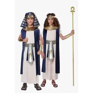 Kids Girls Boys Egyptian Ancient + Anubi Mask Fancy Dress Costume L